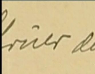 Poul Kristense´s underskrift, da han overdrager forældremyndigheden over Niels 1908 